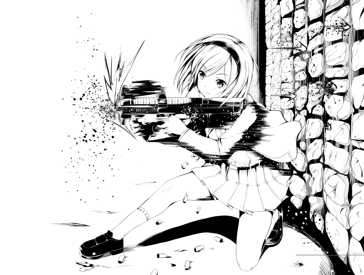 Dekochin Hammer Gun Gunslinger Girl Henrietta Monochrome