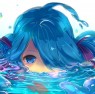 water, blue, Vocaloid, Ha…