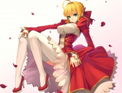 blonde_hair, fate_extra, …