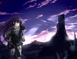 armor, clouds, grass, gun…
